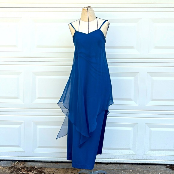 Turquoise midi mermaid dress - Picture 4 of 6